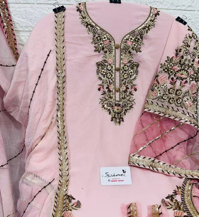 Serene S 93 Festive Wear Wholesale Georgette Pakistani Salwar Suits
